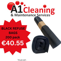 Black Refuse Sack 50L pack of 200 bags