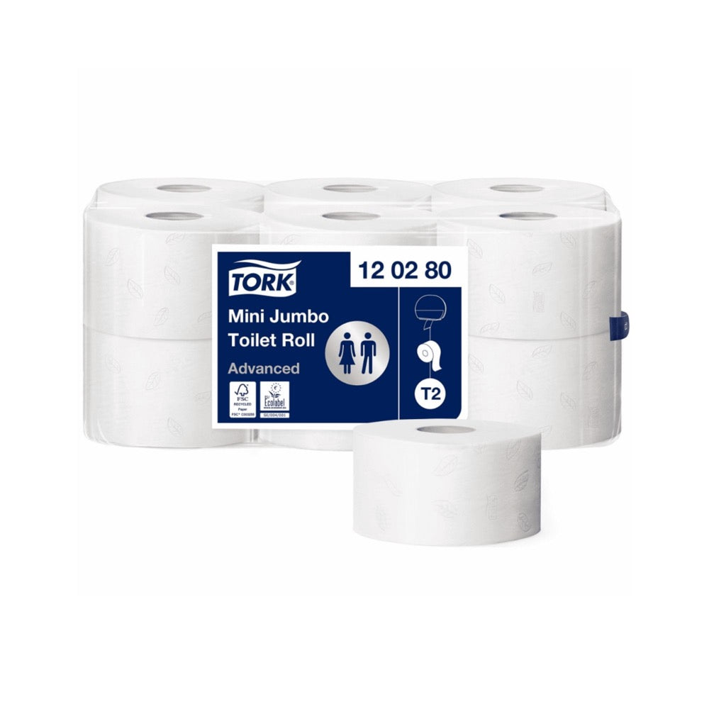 Tork Mini Jumbo Toilet Paper 2-Ply 170m