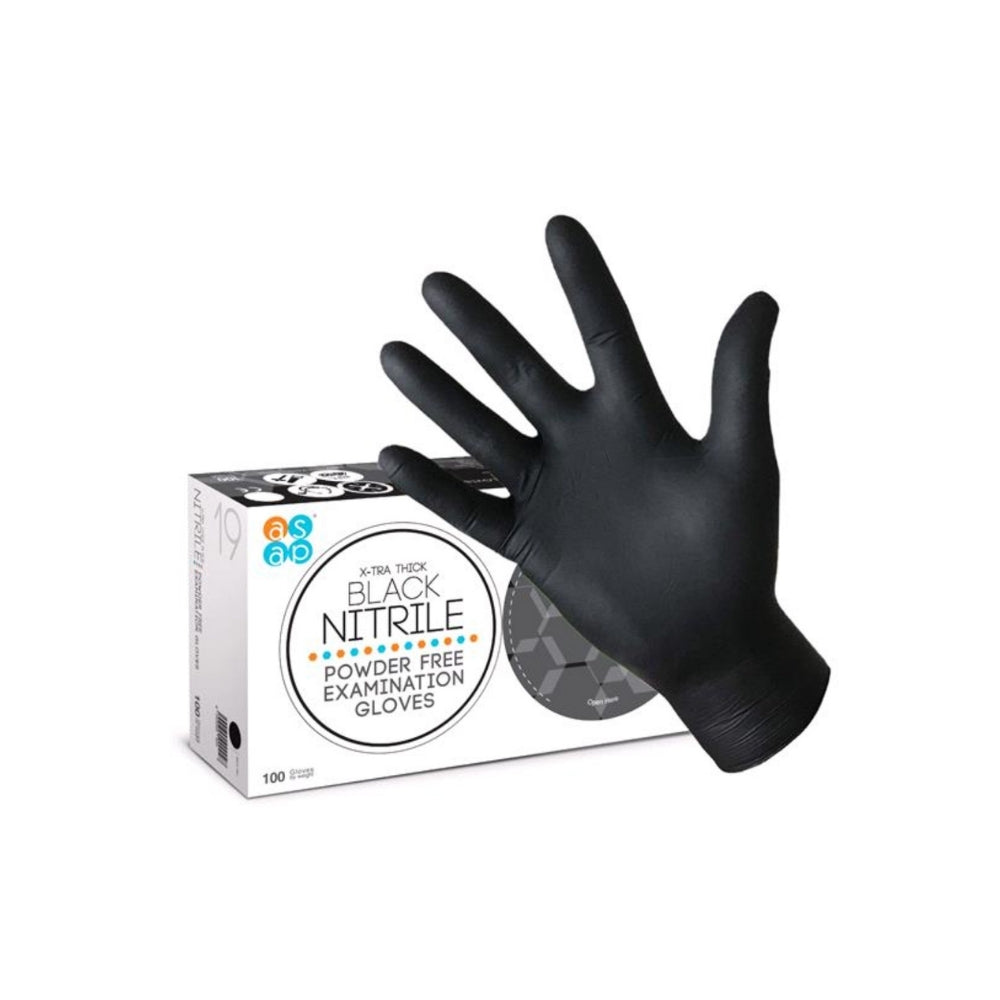 Black Nitrile Gloves 100 Box